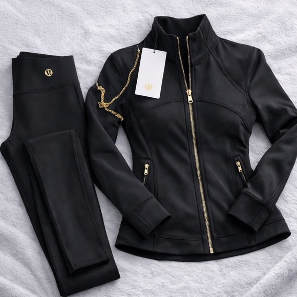 lululemon athletica Pants - Lululemon Athletica Black Leggings and Jacket Set